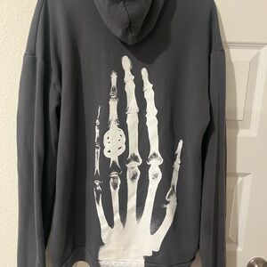 American Apparel Men's Zip Up Gray Sweater